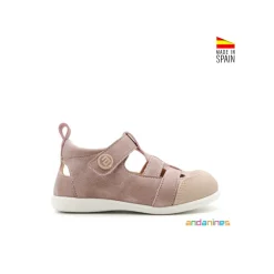 Sandalia cerrada rosa Andanines