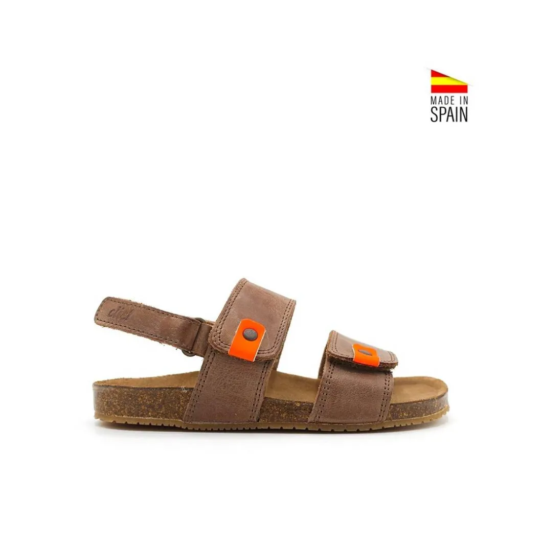 SANDALIA CLIC CAMEL