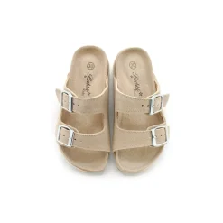 Sandalia hebillas bio beige
