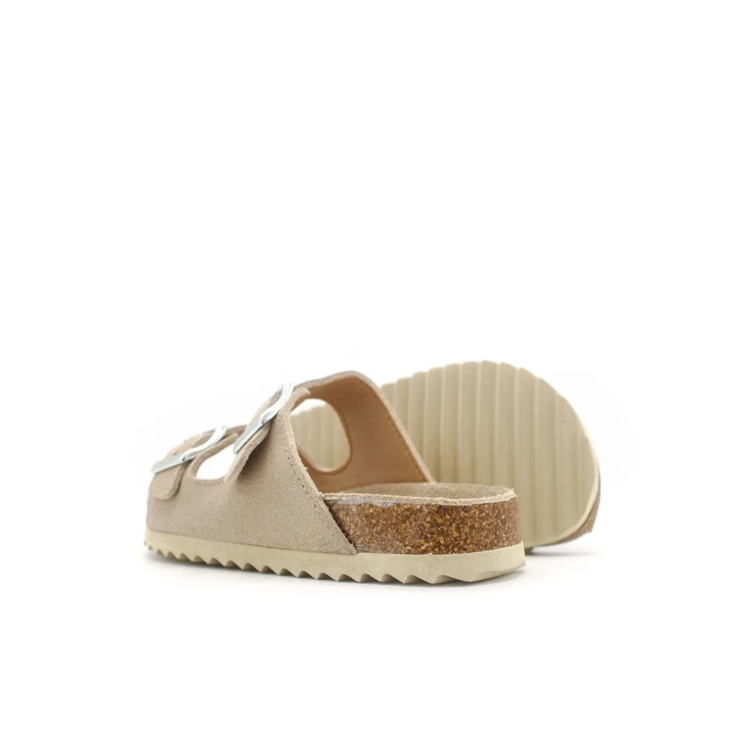 Sandalia hebillas bio beige