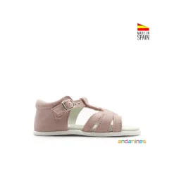 Sandalia infantil Andanines ante rosa