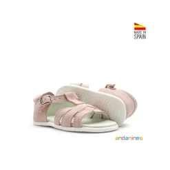 Sandalia infantil Andanines ante rosa