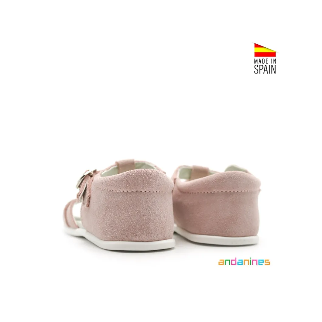 Sandalia infantil Andanines ante rosa