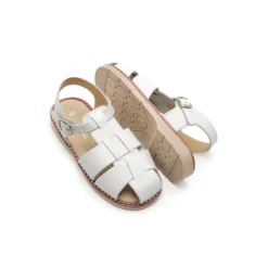 Sandalia piel 55 blanca