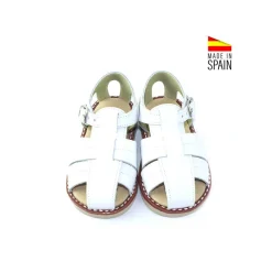 SANDALIA PIEL ALDINO BLANCA