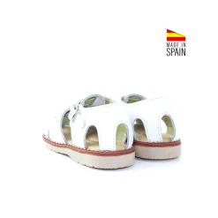 SANDALIA PIEL ALDINO BLANCA