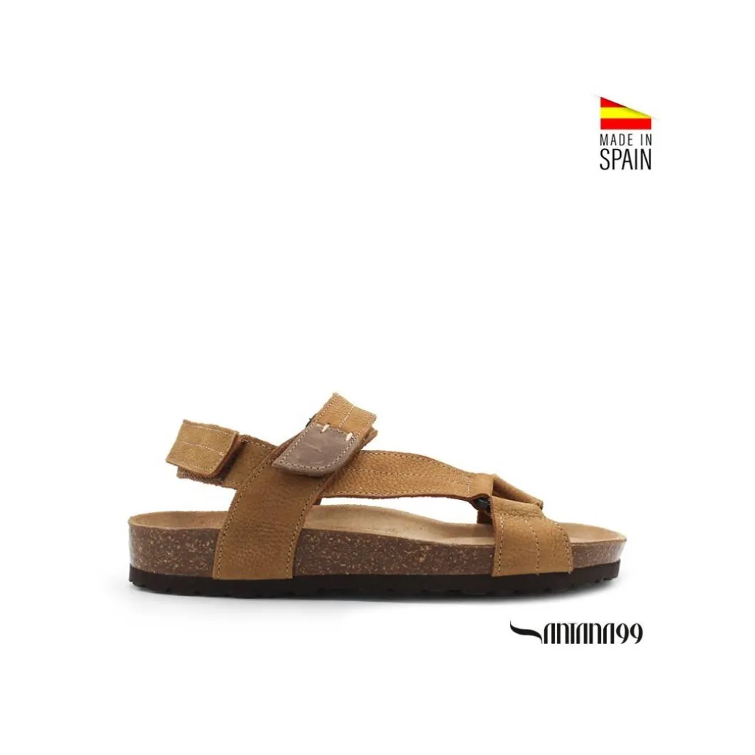 Sandalia piel bio orishas camel
