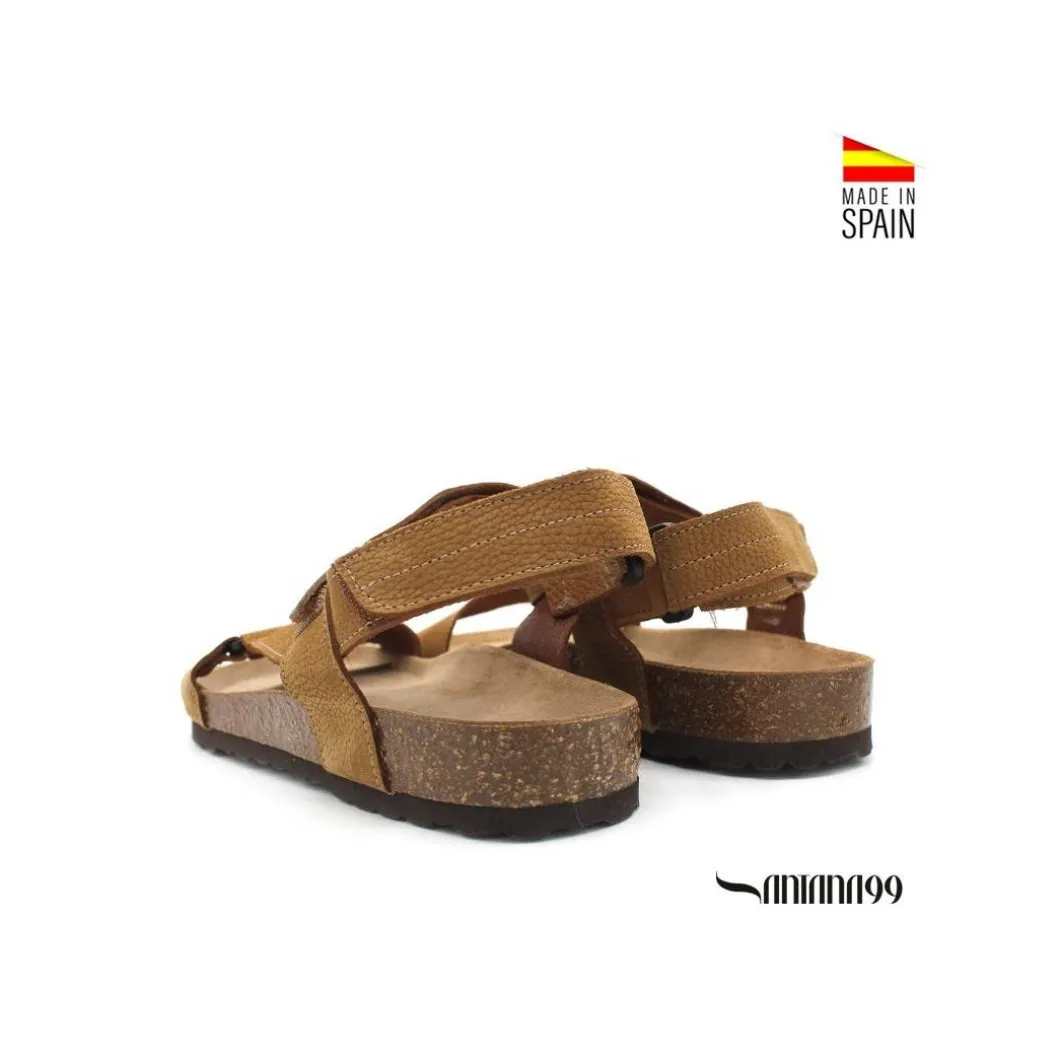 Sandalia piel bio orishas camel