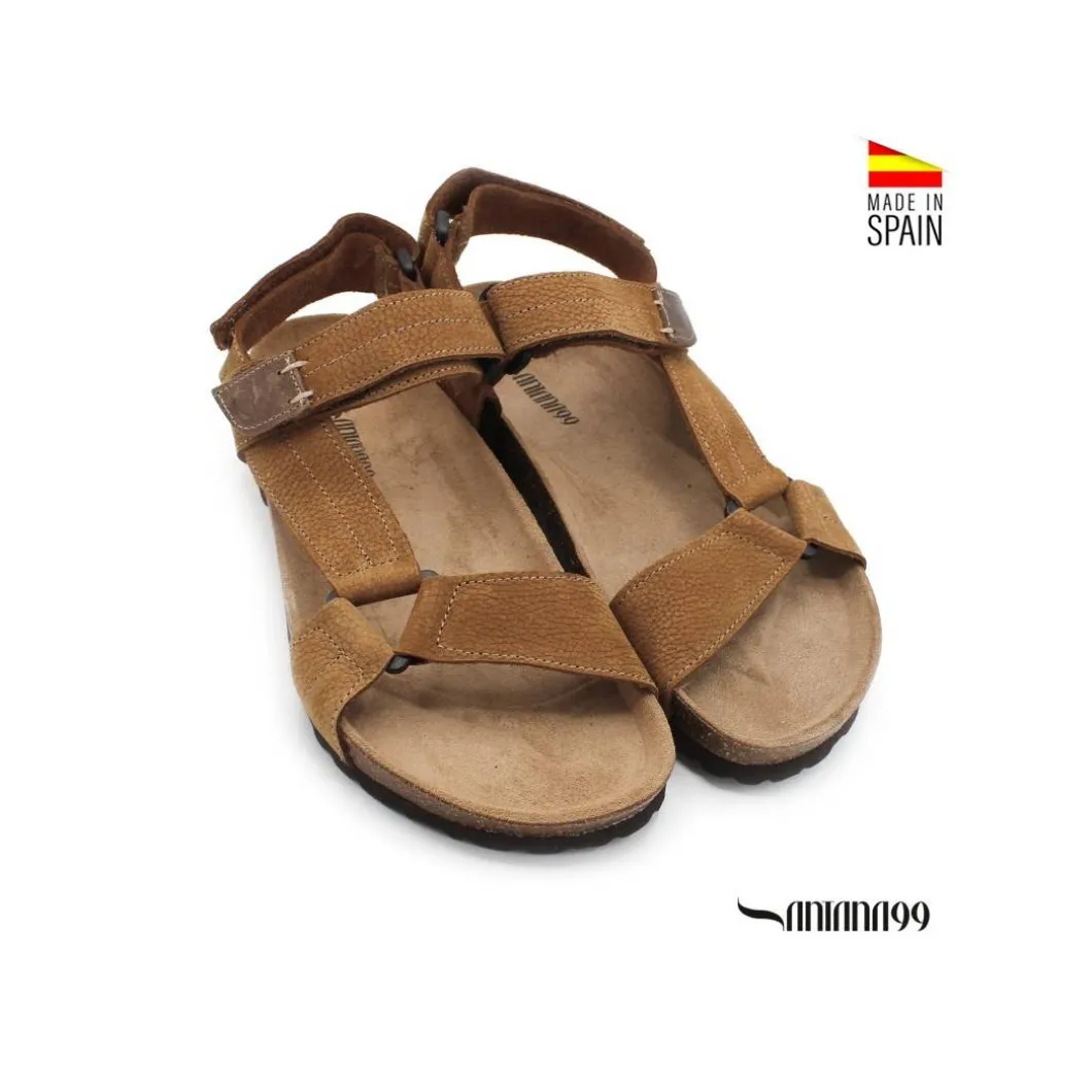 Sandalia piel bio orishas camel