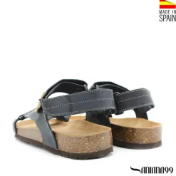 SANDALIA PIEL ORISHAS MARINO