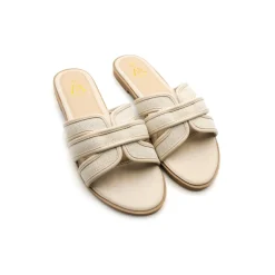 Sandalia plana beige tallas grandes