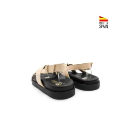 SANDALIA PLANA SOMECHIC BEIGE