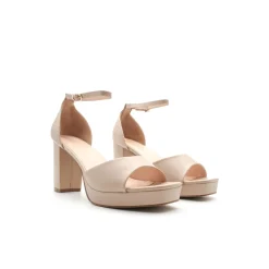 Sandalia plataforma nude tallas grande