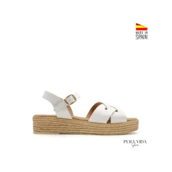 Sandalia PuraVida blanca con plataforma