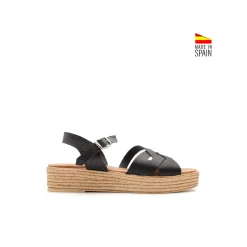 Sandalia PuraVida negra con plataforma