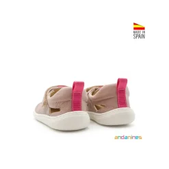 Sandalia rosa cerrada barefoot
