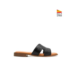 Sandalia slim H coco negro