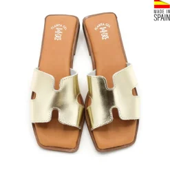 Sandalia slim H dorada