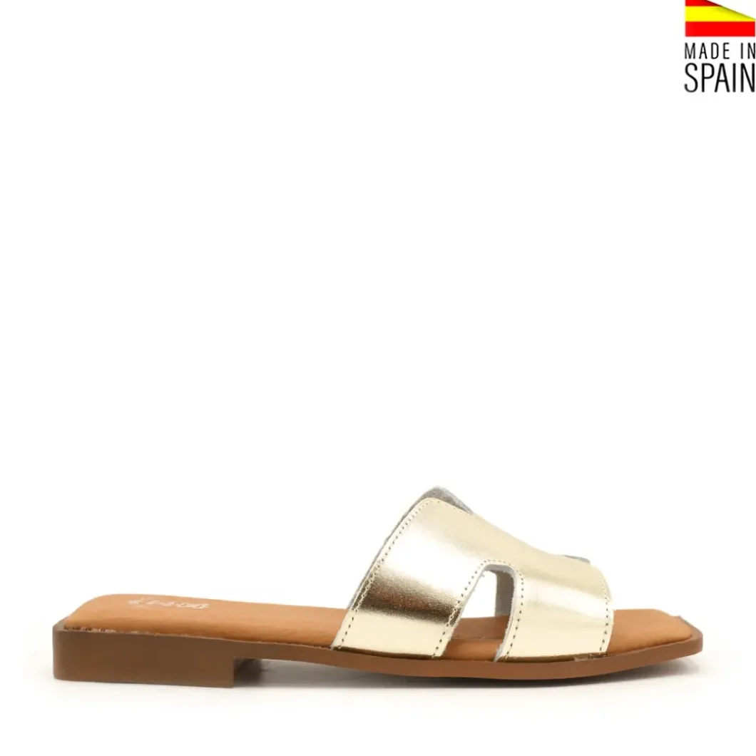 Sandalia slim H dorada