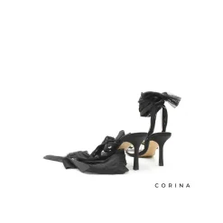 Sandalia tacon lazo negro