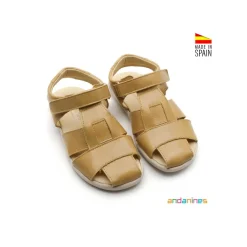 Sandalia verano cangrejera mostaza