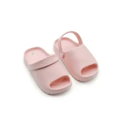 Sandalia zueco rosa de goma