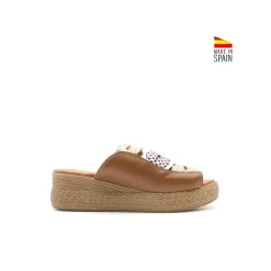 Sandalias cuña plataforma trimetal