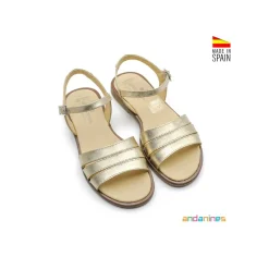 Sandalias doradas Andanines
