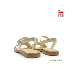 Sandalias doradas Andanines