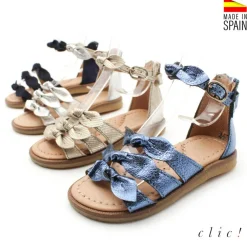 SANDALIAS NIÑA TALON CERRADO LAZOS