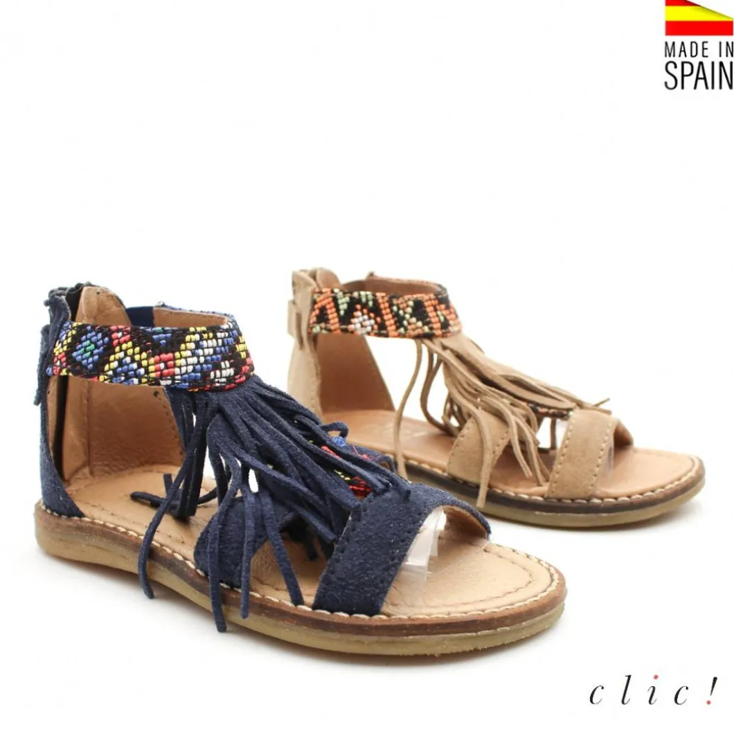 SANDALIAS NIÑAS INDIAS FLECOS
