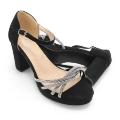 SANDALIAS PLATAFORMA NEGRAS TALLA ESPECIAL
