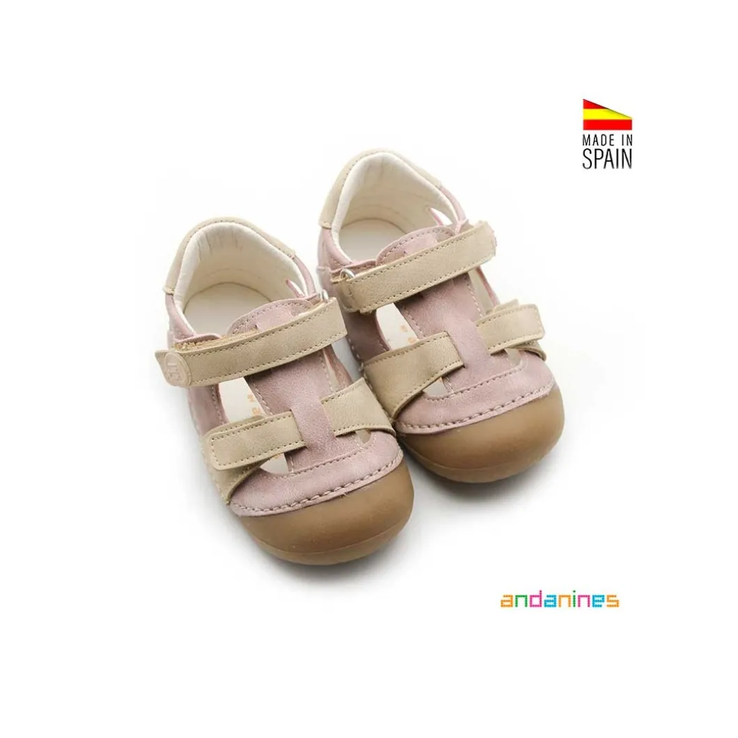 Sandalias rosa gateaflex Andanines