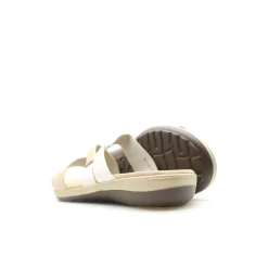 Sandalias señora tallas grandes beige