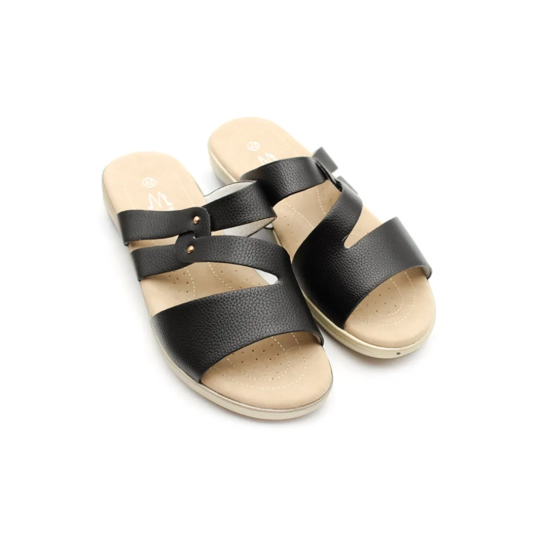Sandalias señora tallas grandes negro