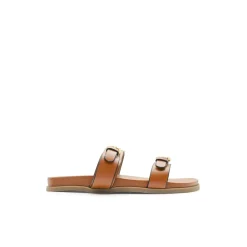 Sandalias tiras camel de talla grande