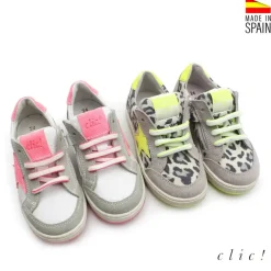 SNAKERS NIÑA NEON CLIC!