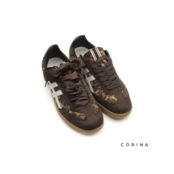Sneaker leopardo lazo raso