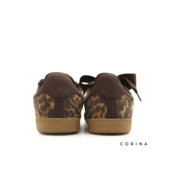 Sneaker leopardo lazo raso