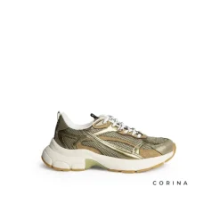 Sneaker verde estilo chunky