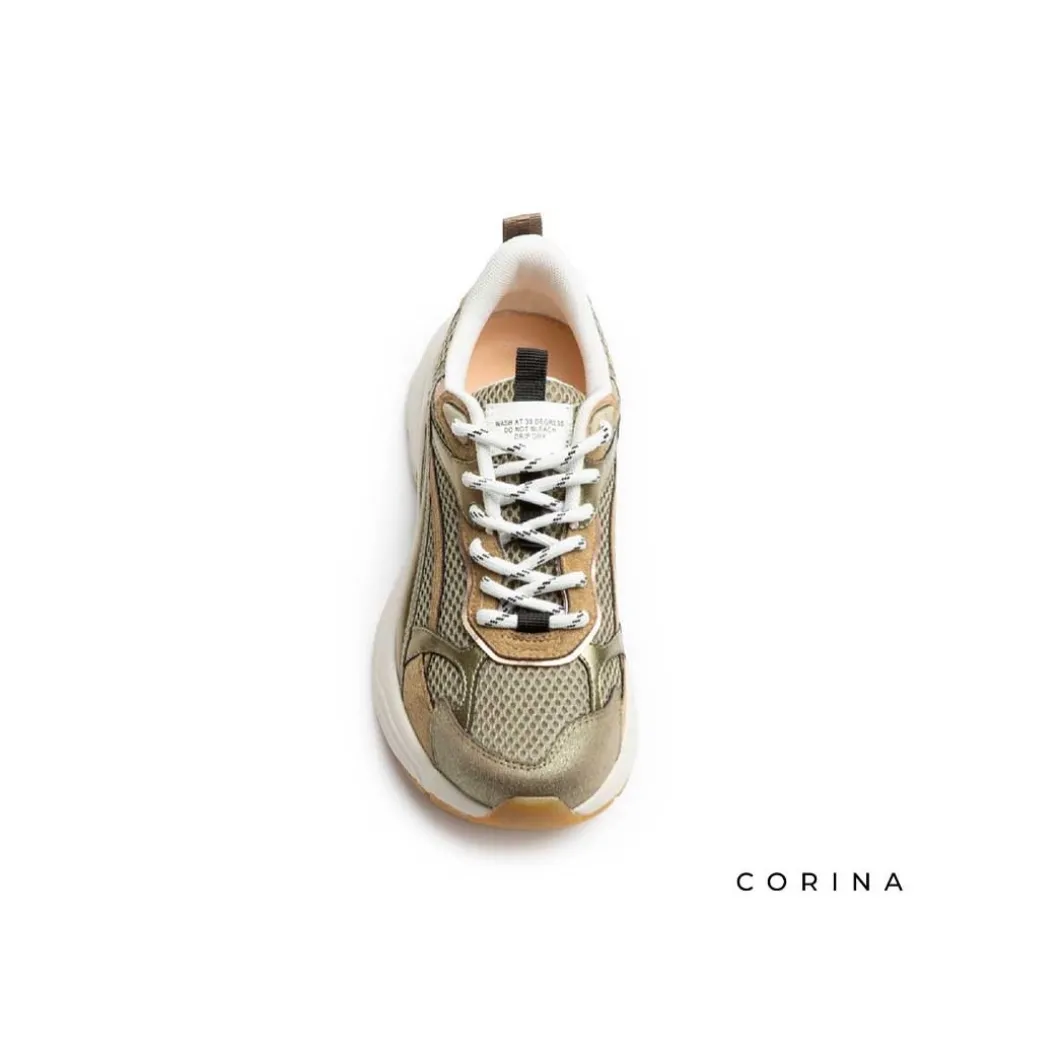 Sneaker verde estilo chunky
