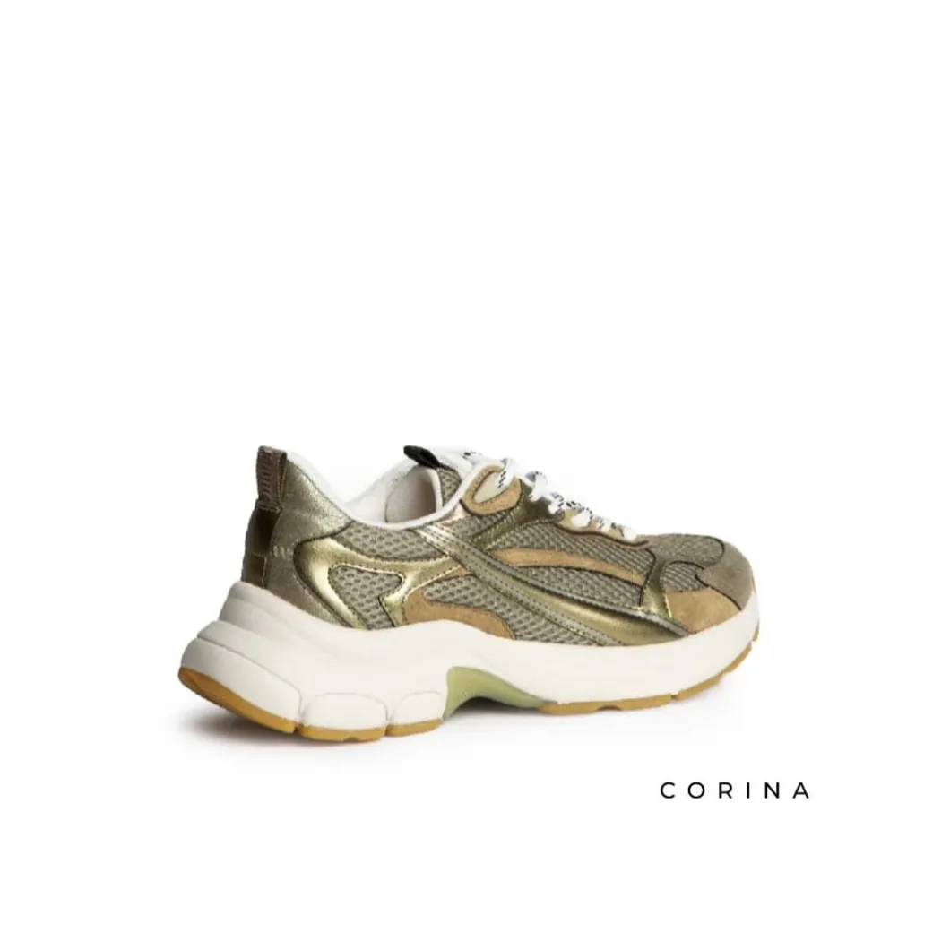 Sneaker verde estilo chunky