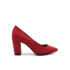 STILETTO TACÓN ANCHO ROJO
