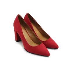 STILETTO TACÓN ANCHO ROJO