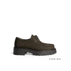 Wallabee marrón con plataforma