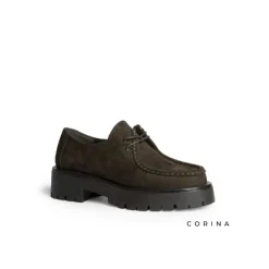 Wallabee marrón con plataforma