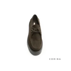 Wallabee marrón con plataforma