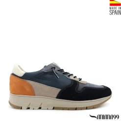 Zapatilla acolchada azul marino
