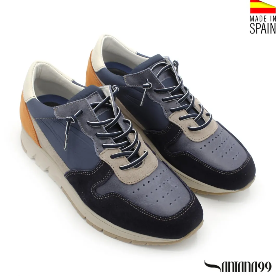 Zapatilla acolchada azul marino