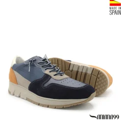 Zapatilla acolchada azul marino